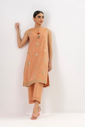 Alkaram MS-28-23-Orange Mid Summer Collection Online Shopping